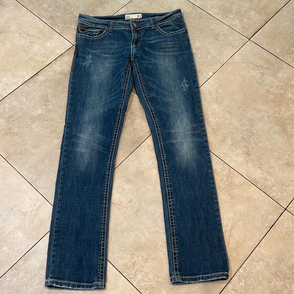 COTTON ON Medium Wash Straight Leg Jeans Size 10 - Picture 1 of 9